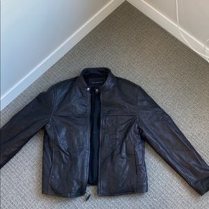 Marc New York dark brown leather jacket